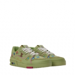 Louis Vuitton Men LV Trainer Sneaker Green 1AJWEO