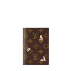 Louis Vuitton Men Passport Cover Monogram Heritage Monogram M27023