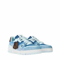 Louis Vuitton Men LV Trainer Sneaker Blue 1AJTQW