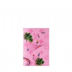 Louis Vuitton Men Passport Cover Monogram Heritage Pink M27229