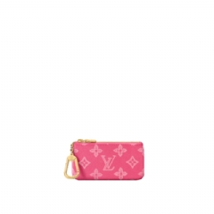 Louis Vuitton Women Key Pouch Other Monogram Canvas Rose Ruban M28325