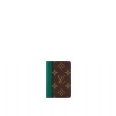 Louis Vuitton Men Pocket Organizer Monogram Macassar Canvas Borneo Green M12829