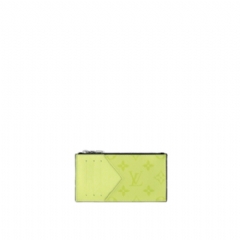 Louis Vuitton Men Coin Card Holder Taigarama Lemonade M14109