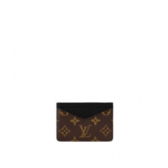 Louis Vuitton Men Neo Card Holder Monogram Macassar Canvas M60166
