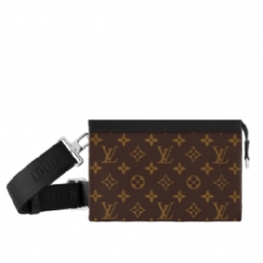 Louis Vuitton Men Gaston Wearable Wallet Monogram Macassar Canvas M14036