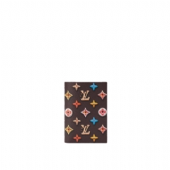 Louis Vuitton Men Passport Cover Monogram Heritage Chocolate M28281