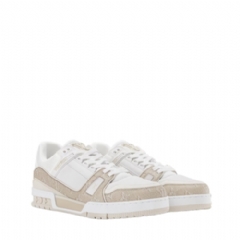 Louis Vuitton Men LV Trainer Sneaker Beige 1AJQMO