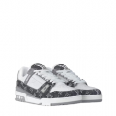 Louis Vuitton Men LV Trainer Sneaker Grey 1ADF5C