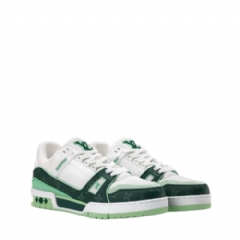 Louis Vuitton Men LV Trainer Sneaker Green 1AJQM4