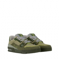 Louis Vuitton Men LV Trainer Outdoor Sneaker Green 1AHTG7