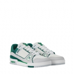 Louis Vuitton Men LV Trainer Sneaker Green 1AIJ07
