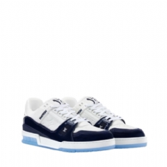 Louis Vuitton Men LV Trainer Sneaker Blue 1AJ190