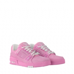 Louis Vuitton Men LV Trainer Sneaker Pink 1AHT03