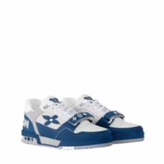 Louis Vuitton Men LV Trainer Sneaker Blue 1AHTBR