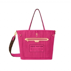 Louis Vuitton Women Neverfull Bandoulière Inside Out MM Pondichery Pink M12707