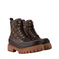 Louis Vuitton Men LV Remix Ankle Boot Brown 1AIIQ7