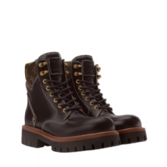 Louis Vuitton Men LV Remix Combat Boot Brown 1AIZKZ