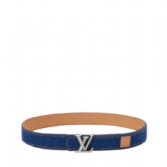 Louis Vuitton Men LV Dimension Denim 35mm Reversible Belt M4456S