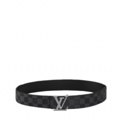 Louis Vuitton Men LV Initiales 40mm Reversible Belt Graphite M0213U