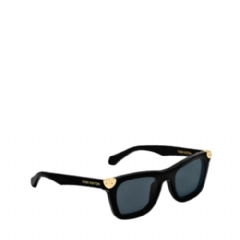 Louis Vuitton Men LV Heritage Square Sunglasses Gold Z3158U