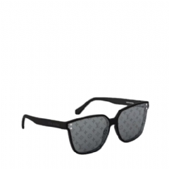 Louis Vuitton Men LV Waimea Large Square Sunglasses Black Z2975W