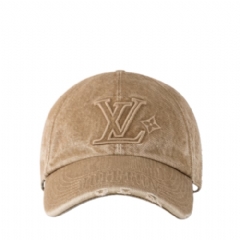 Louis Vuitton Men LV Denim Washed Cap Beige M5265M