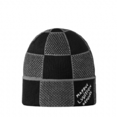 Louis Vuitton Men Damier Heritage Beanie Black M92737