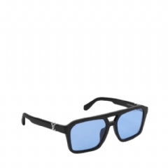 Louis Vuitton Men LV Hit Large Square Sunglasses Blue Z3120U
