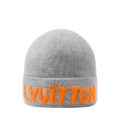 Louis Vuitton Men Monogram Hip Beanie Light Grey M5354A