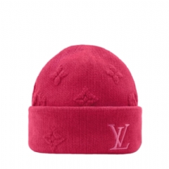Louis Vuitton Men LV Crush Monogram Heritage Beanie Pink M97781