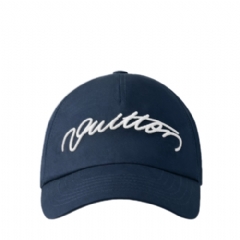 Louis Vuitton Men Signature Cap Navy blue M5148M