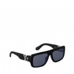 Louis Vuitton Men LV Flower Square Sunglasses Black Z2872U    