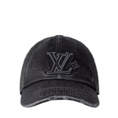 Louis Vuitton Men LV Denim Washed Cap Black M5235M