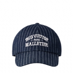Louis Vuitton Men Denim Stripes Cap M5146M