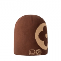 Louis Vuitton Men LV Fit Monogram Beanie Brown M5248A