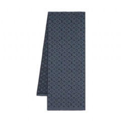 Louis Vuitton Men Monogram Classic scarf Navy Blue M78525