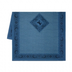 Louis Vuitton Men Paisley Stole Denim Bleu M96663