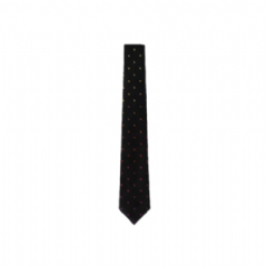 Louis Vuitton Men LV Blason Shading Tie Black M96272