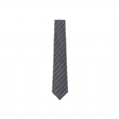 Louis Vuitton Men Stormy Monogram Tie Anthracite M97528