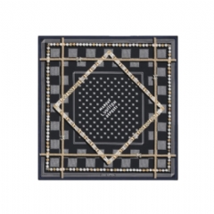 Louis Vuitton Men Damier Tied Up Silk Bandana M96195