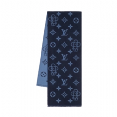 Louis Vuitton Men Monogram Vivienne Scarf Navy M77129