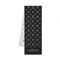 Louis Vuitton Men Monogram Blast Scarf Black M96952