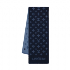 Louis Vuitton Men Monogram Blast Scarf Navy M97686