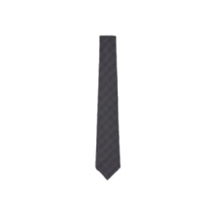 Louis Vuitton Men Monogram Stripy Tie Anthracite M96922