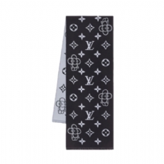 Louis Vuitton Men Monogram Vivienne Scarf Dark grey M77973