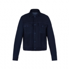 Louis Vuitton Men Suede Denim Jacket 1AGMHA