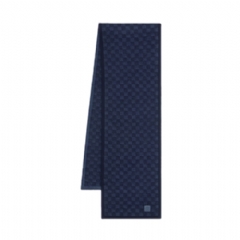 Louis Vuitton Men Néo Petit Damier Scarf Navy M77987