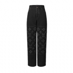 Louis Vuitton Men Monogram Destroy Denim Pants 1AJDVL