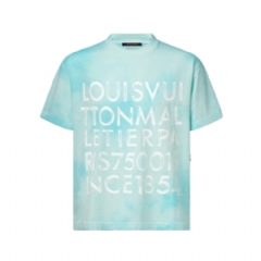 Louis Vuitton Men Tie-Dye Printed T-Shirt 1AJUCX