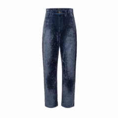 Louis Vuitton Men Velvet Denim Pants With Monogram Details 1AJBK8